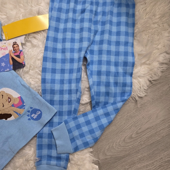 Ms. Rachel "Sleepy-Saurus" Toddler Pajama Set - Size 3T - Blue Dinosaur - NEW - Picture 3 of 4